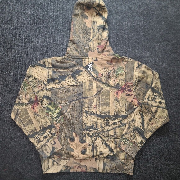 Browning For Her Camo Hoodie Pink Buckmark Logo Women's Medium Hunting - Picture 10 of 14